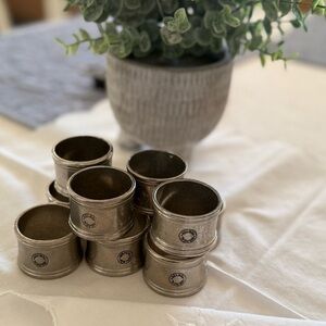 Pottery barn napkin rings.